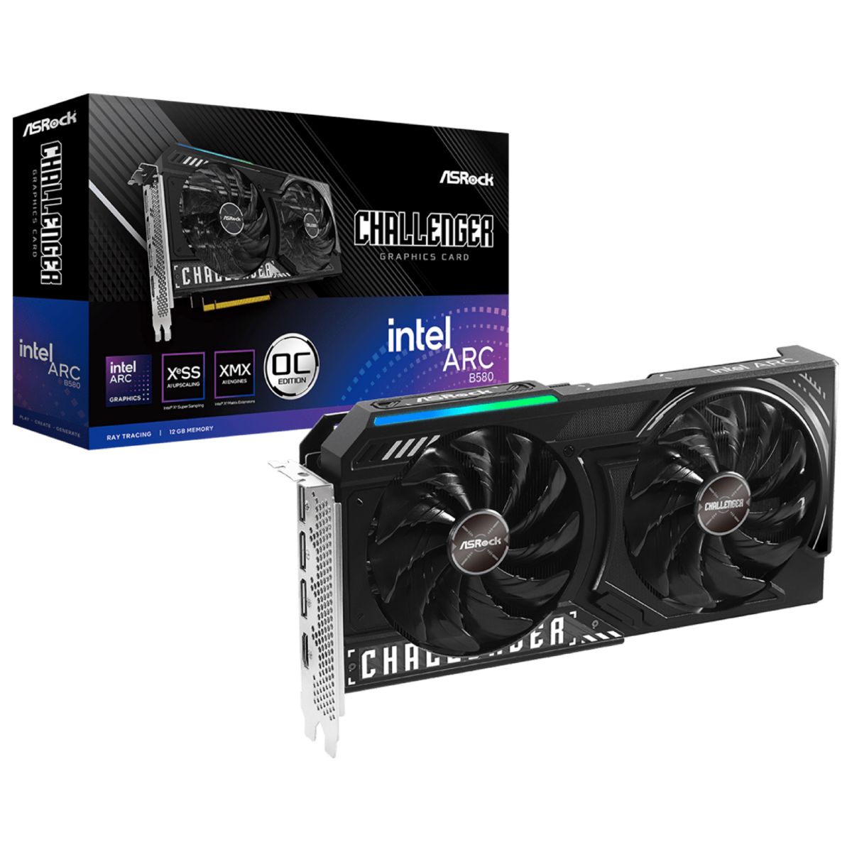 26064-0-4.jpg Tarjeta Asrock Intel B580 Arc Challenger 12gb Oc