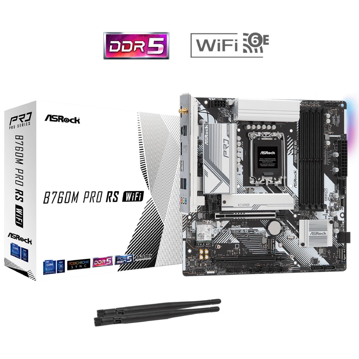 26223-0-3.jpg Motherboard Asrock B760m Pro Rs Ddr5 Wifi S1700